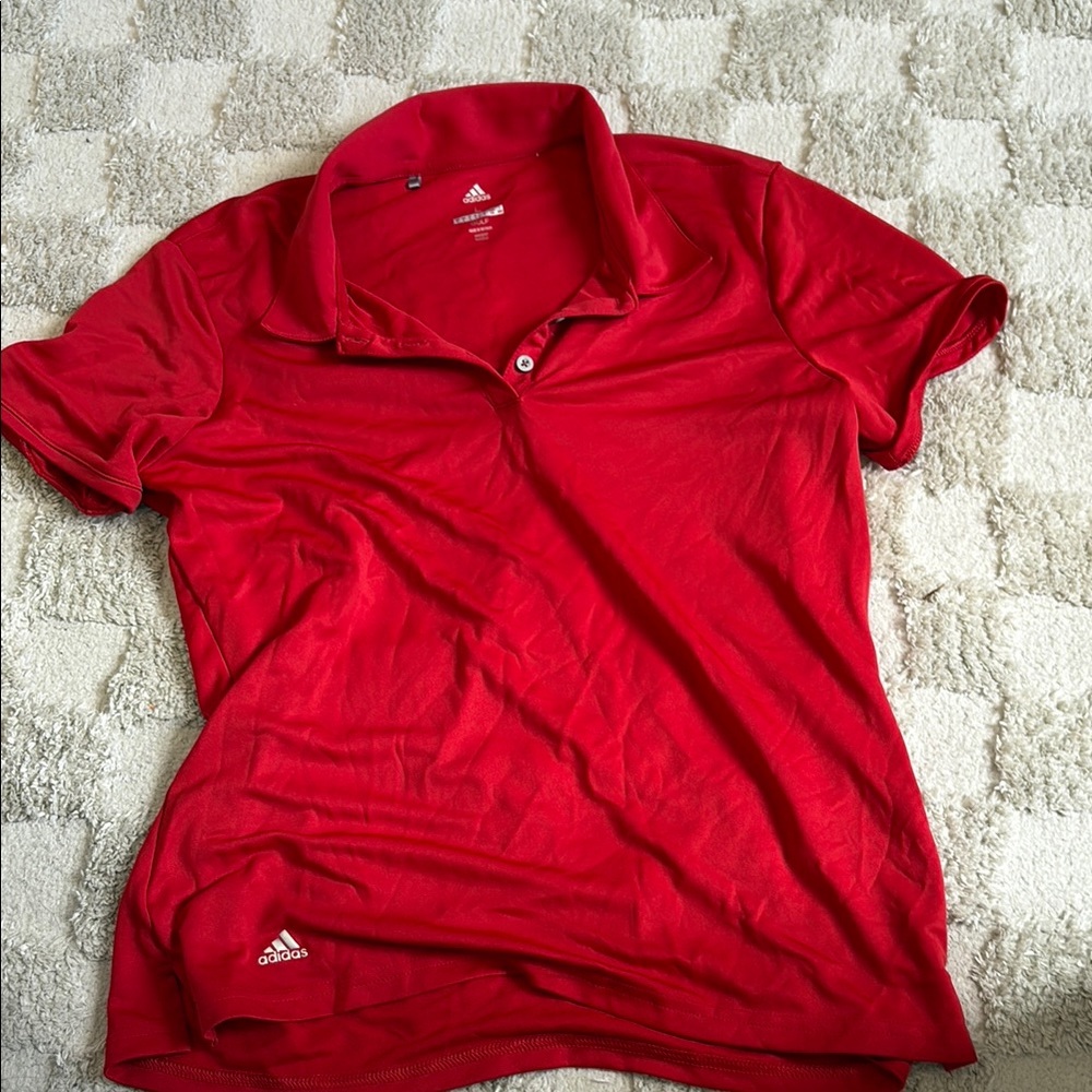 Adidas Red Polo Shirt